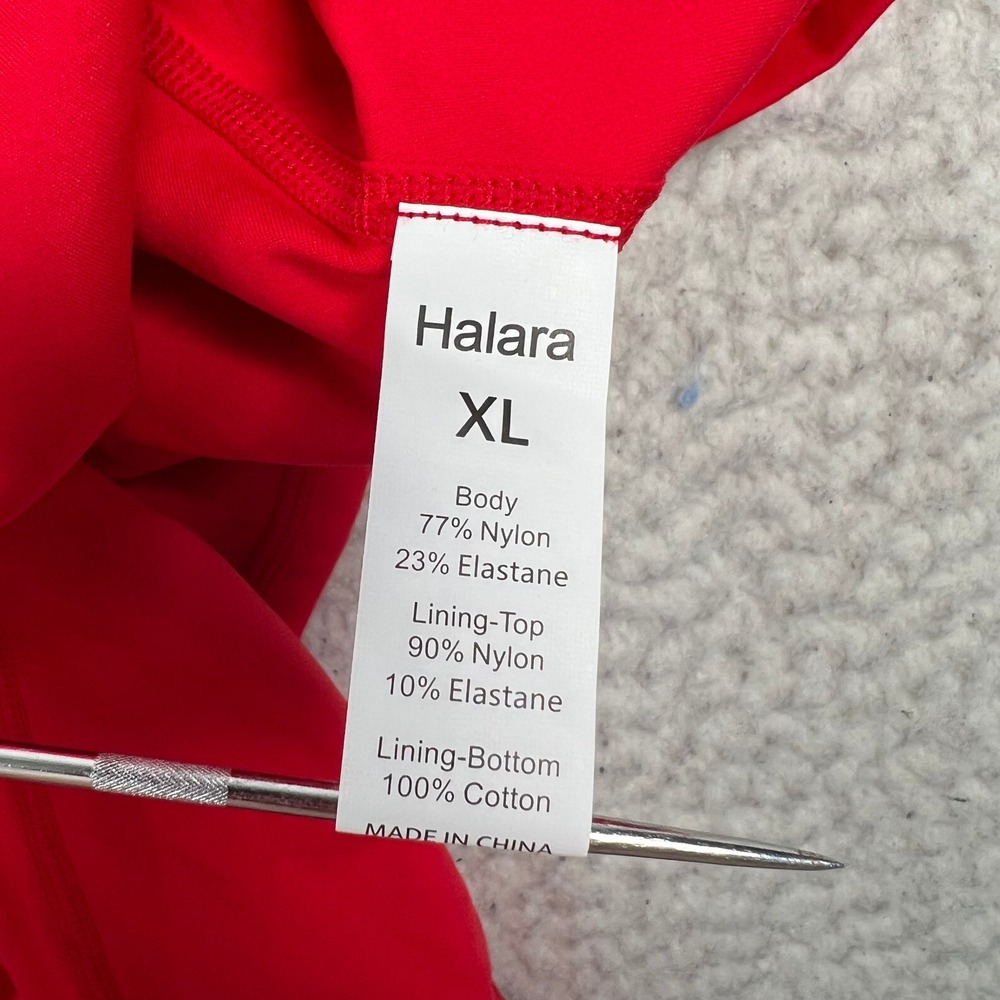 NWT Halara Exercise Dress XL Red Activewear Mini Lined Tennis Workout Sporty - Picture 4 of 12